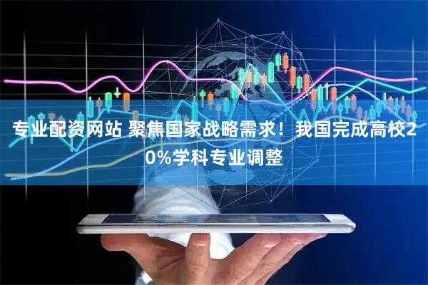专业配资网站 聚焦国家战略需求！我国完成高校20%学科专业调整