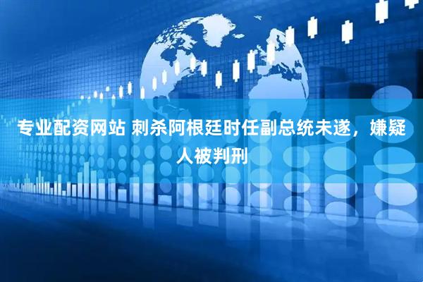 专业配资网站 刺杀阿根廷时任副总统未遂,嫌疑人被判刑